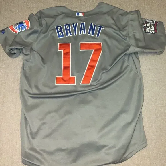 Authentic Collection MLB Chicago Cubs #17 Kris Bryant Jersey Men's Size 52 - Picture 8 of 10